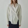 Linen Shirt French Hollow Embroidered Loose Long Sleeve Blouse