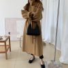 Double-sided Cashmere Coat Women's Loose Knee-length Stand Collar