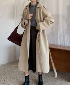 French Vintage Lapel Double Row Buckle Waist Jacket
