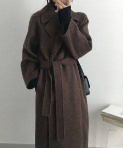 Woolen Wool Coat Women's Mid-length