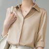 Women's Checkered Vintage Satin Shirt