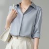 Women's Checkered Vintage Satin Shirt
