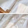 Artistic Women's Clothes Tencel Embroidered Shirt Women's Thin