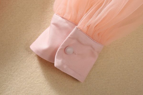 3ecf99f1-6758-46fc-a36f-ab3bbf5a47f9 Embroidery Flower Sequin Gauze Wide Hem Long Sleeve Dress