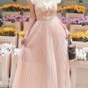 Design Pleated Summer New Water Soluble Lace Dress